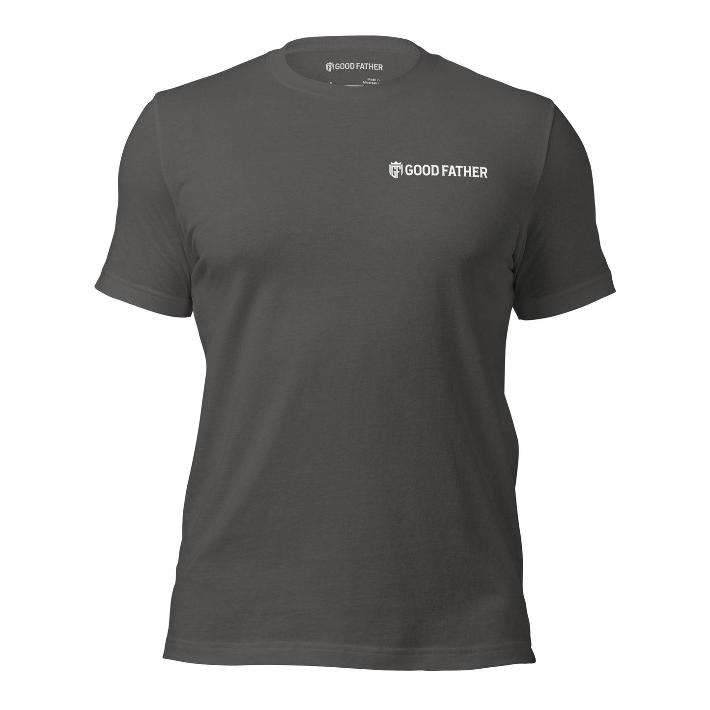 Good Father Basic T-Shirt - Good Father Clothing Company - front - Christian patriotic t-shirts - asphalt