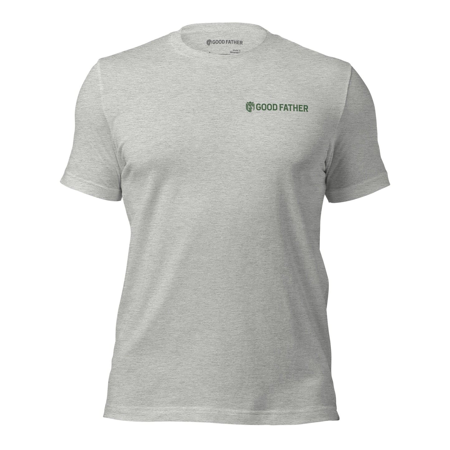 Diligent Man T-Shirt - Good Father Clothing Company - front - Christian patriotic t-shirts - athletic heather