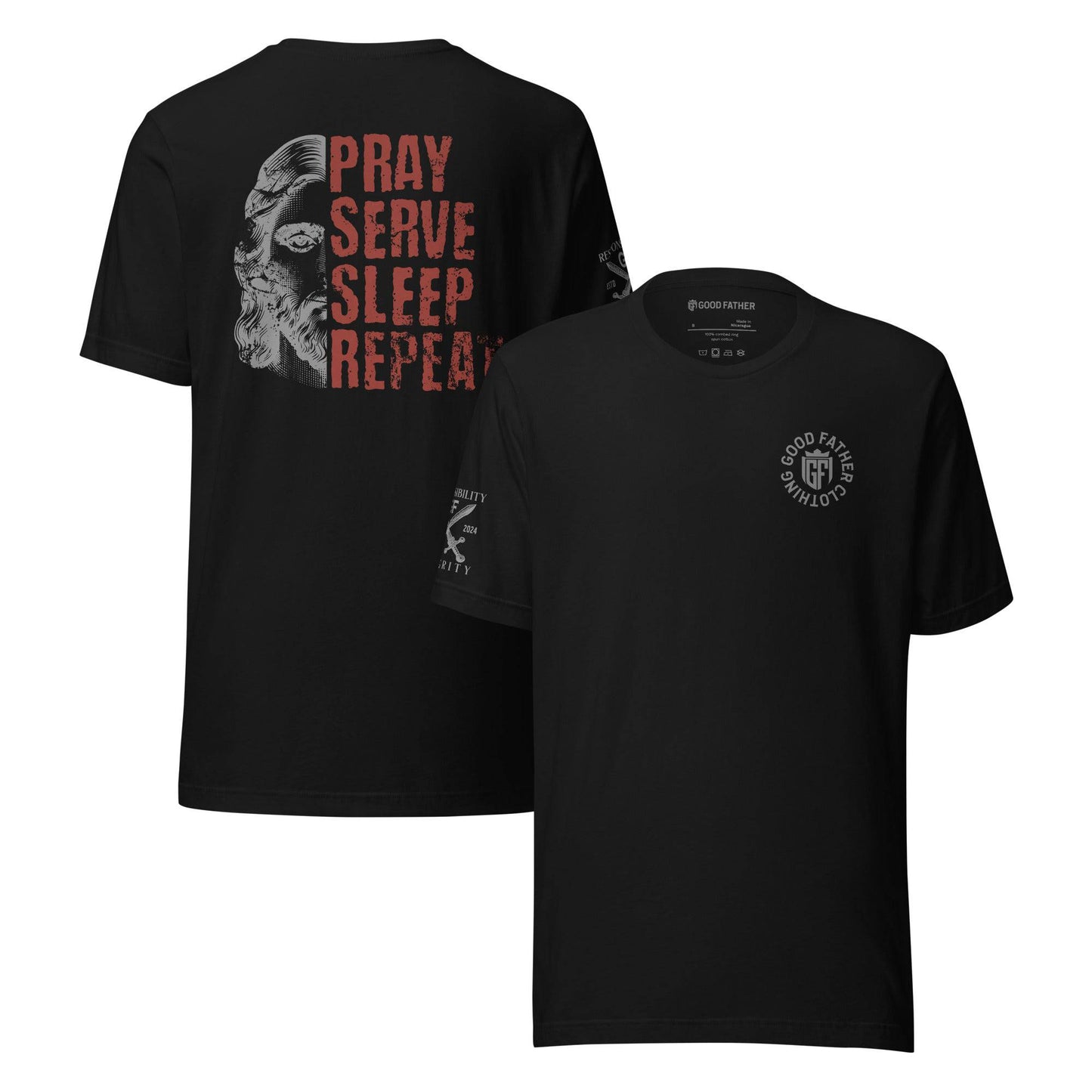 Pray and Serve T-Shirt - Good Father Clothing Company