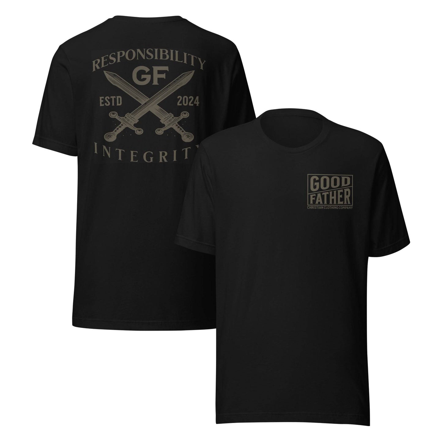 Responsibility and Integrity T-Shirt Army Green - Good Father Clothing Company