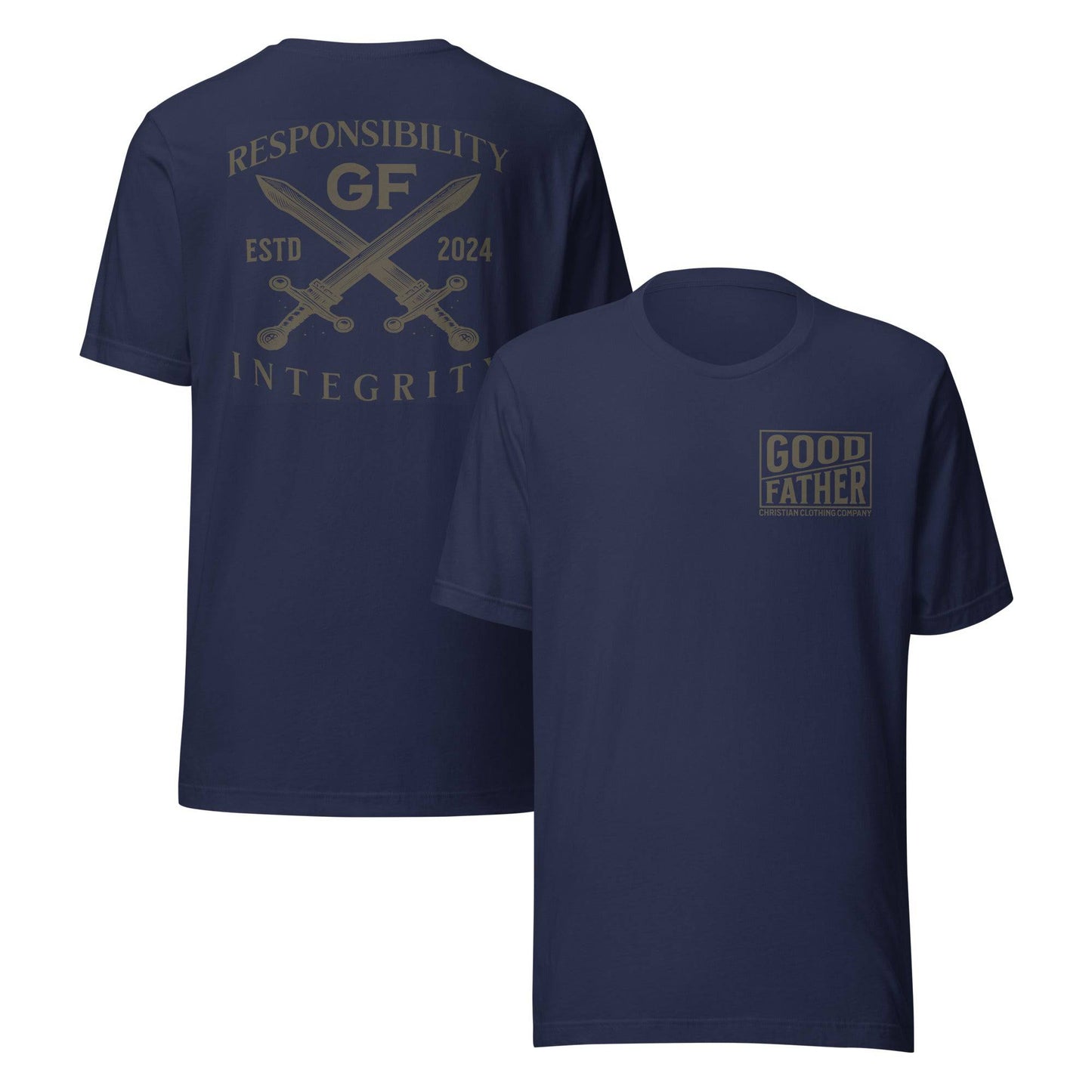 Responsibility and Integrity T-Shirt Army Green - Good Father Clothing Company