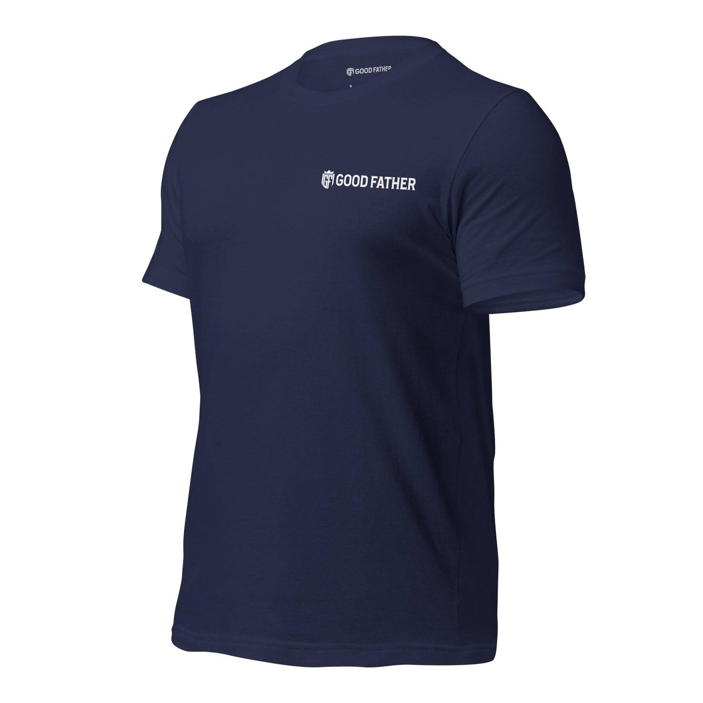 Good Father Basic T-Shirt - Good Father Clothing Company - left - Christian patriotic t-shirts - navy