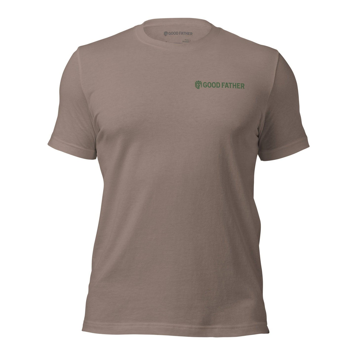 Diligent Man T-Shirt - Good Father Clothing Company - front - Christian patriotic t-shirts - pebble