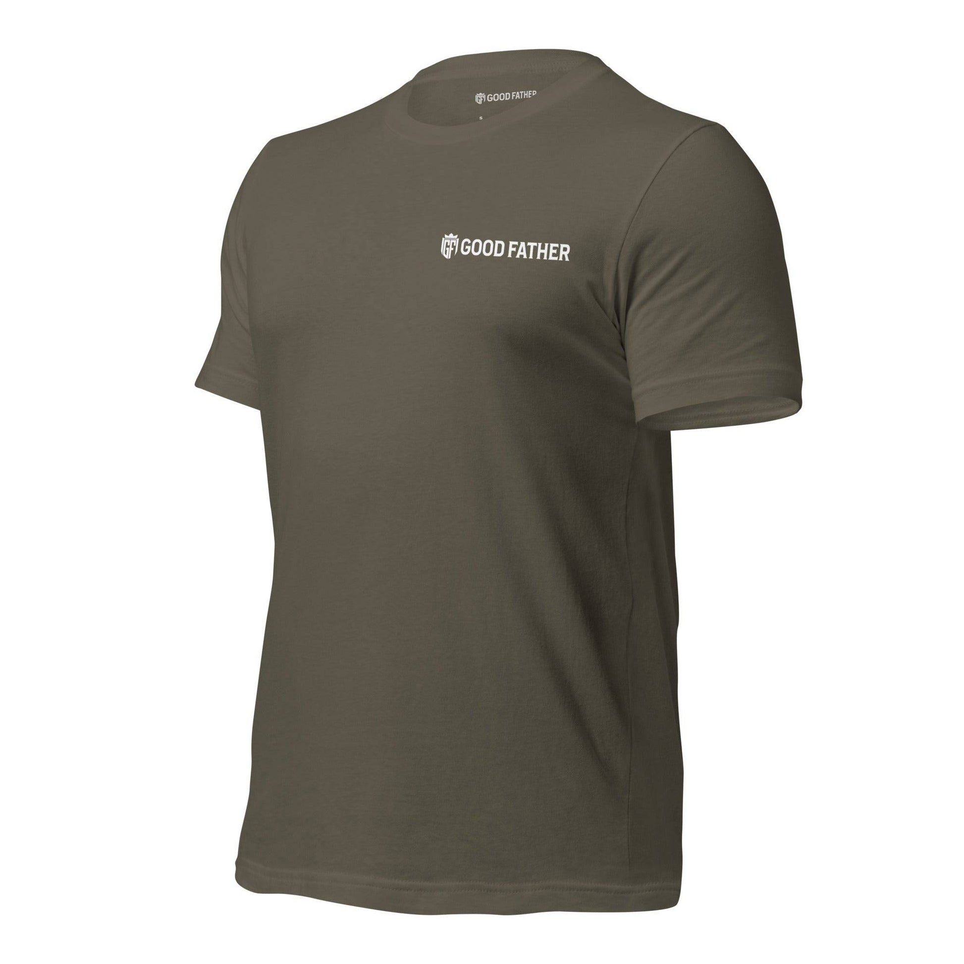 Good Father Basic T-Shirt - Good Father Clothing Company - left - Christian patriotic t-shirts - army