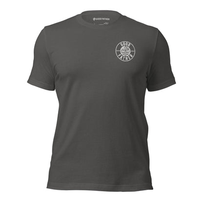 American Logo Basic T-Shirt - Good Father Clothing Company - front - Christian patriotic t-shirts - asphalt