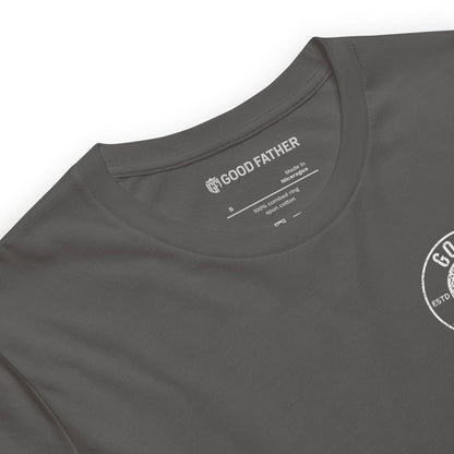 American Logo Basic T-Shirt - Good Father Clothing Company - neck - Christian patriotic t-shirts - asphalt