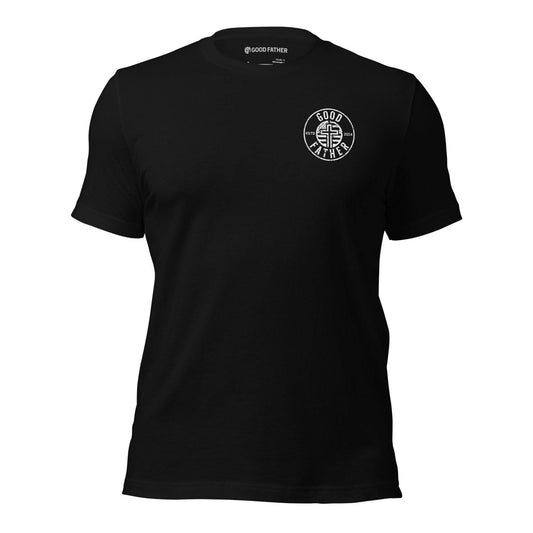 American Logo Basic T-Shirt - Good Father Clothing Company - front - Christian patriotic t-shirts - black