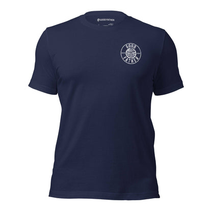 American Logo Basic T-Shirt - Good Father Clothing Company - front - Christian patriotic t-shirts - navy