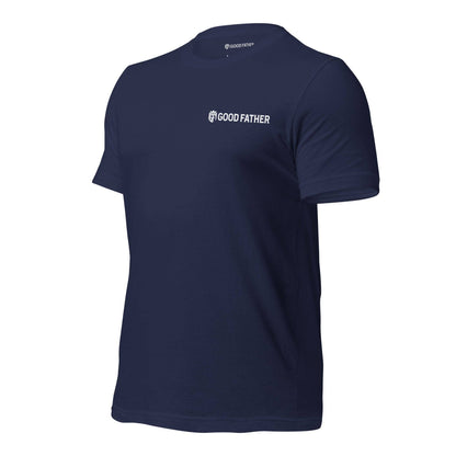 Good Father Basic T-Shirt - Good Father Clothing Company - left - Christian patriotic t-shirts - navy