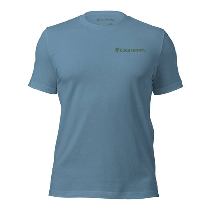 Diligent Man T-Shirt - Good Father Clothing Company - front - Christian patriotic t-shirts - steel blue
